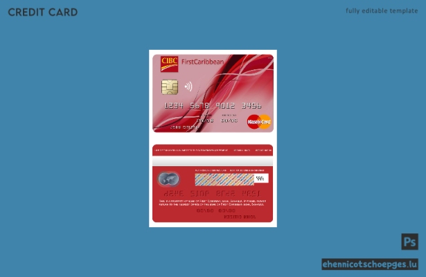 Bahamas FirstCaribbean International Bank Mastercard Beispielvorschau